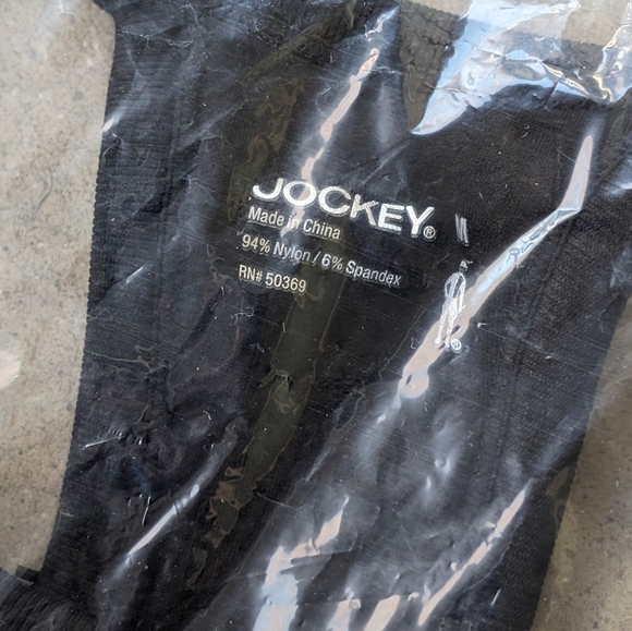 Jockey Essentials Black Racerback Seamfree Jersey Ribbed Sports Bra NWT - Picture 8 of 10